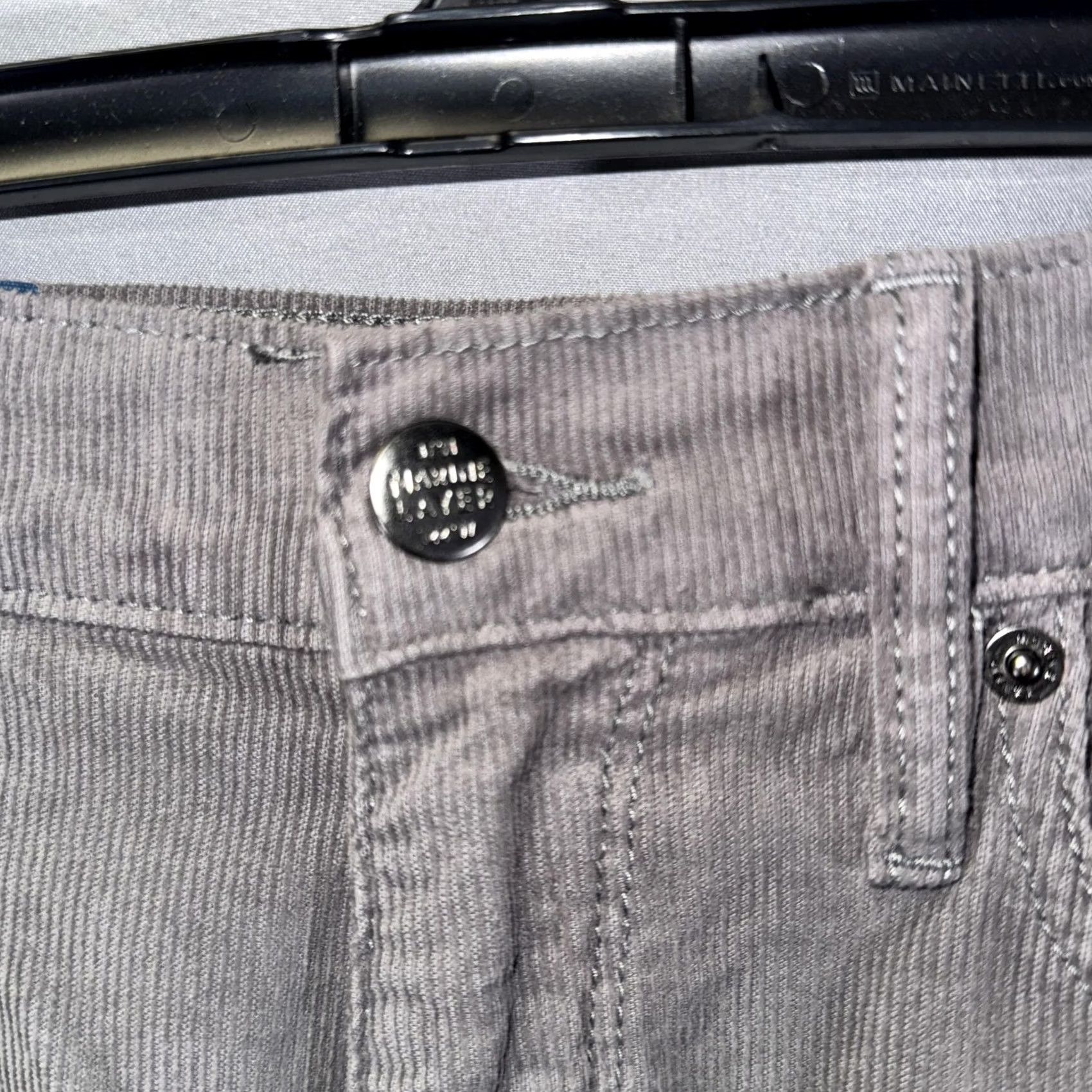 Marine Layer Marine Layer Pants Mens 32x32 Gray Slim Straight Corduroy Casual 5 Pocket Size US 32 / EU 48 - 4 Thumbnail