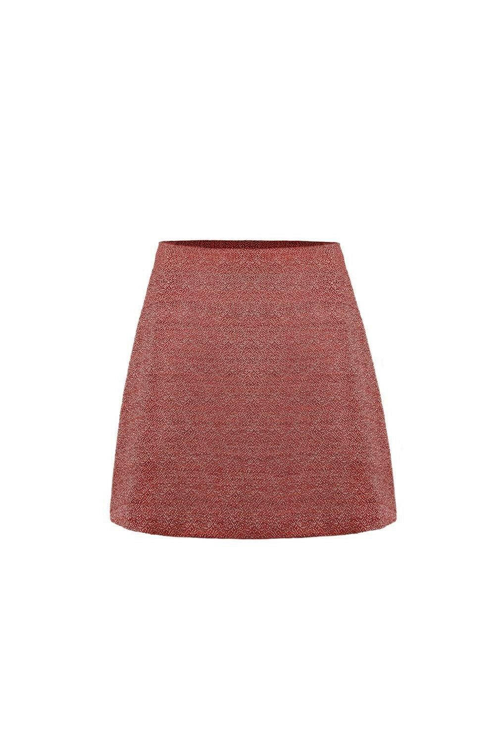 Cop Copine Cop Copine Publier Textured A-line Short Skirt EU 40 Size 27" / US 4 / IT 40 - 1 Thumbnail