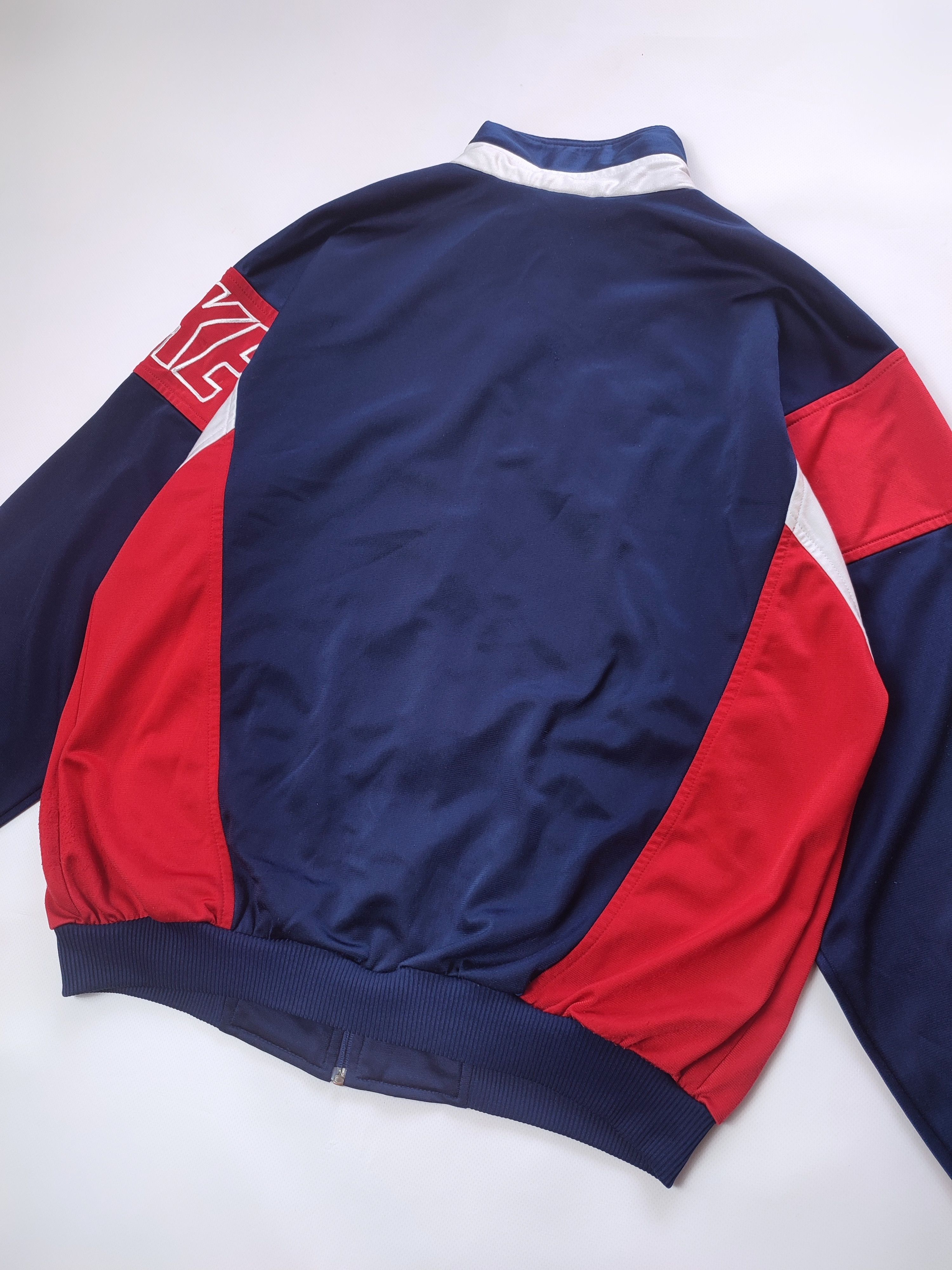 Nike Nike Vintage 90s Navy Red Windbreaker Jacket Size US S / EU 44-46 / 1 - 6 Thumbnail