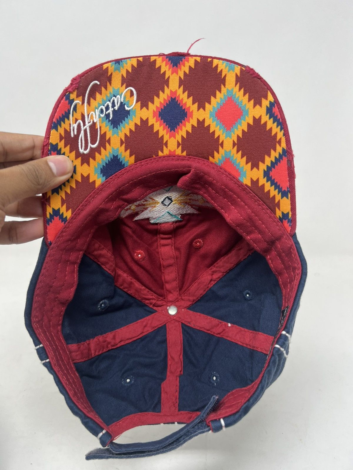Japanese Brand Wild Free Native Distressed Hat Cap Size ONE SIZE - 7 Thumbnail
