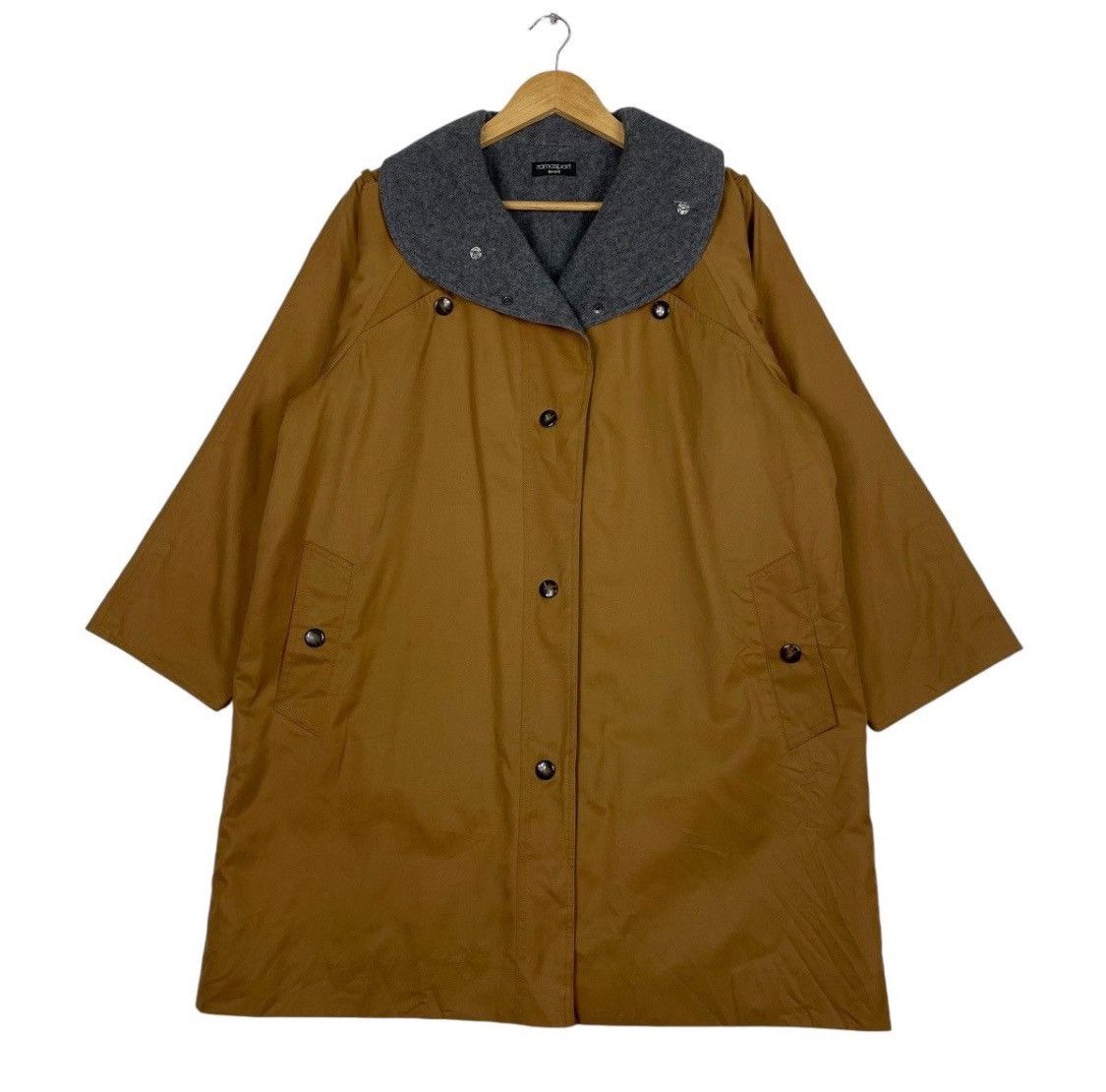 Designer × Japanese Brand × Vintage 💥RAMOSPORT RICH BROWN PARKA SHAWL COLLAR JACKET Size US L / EU 52-54 / 3 - 1 Thumbnail