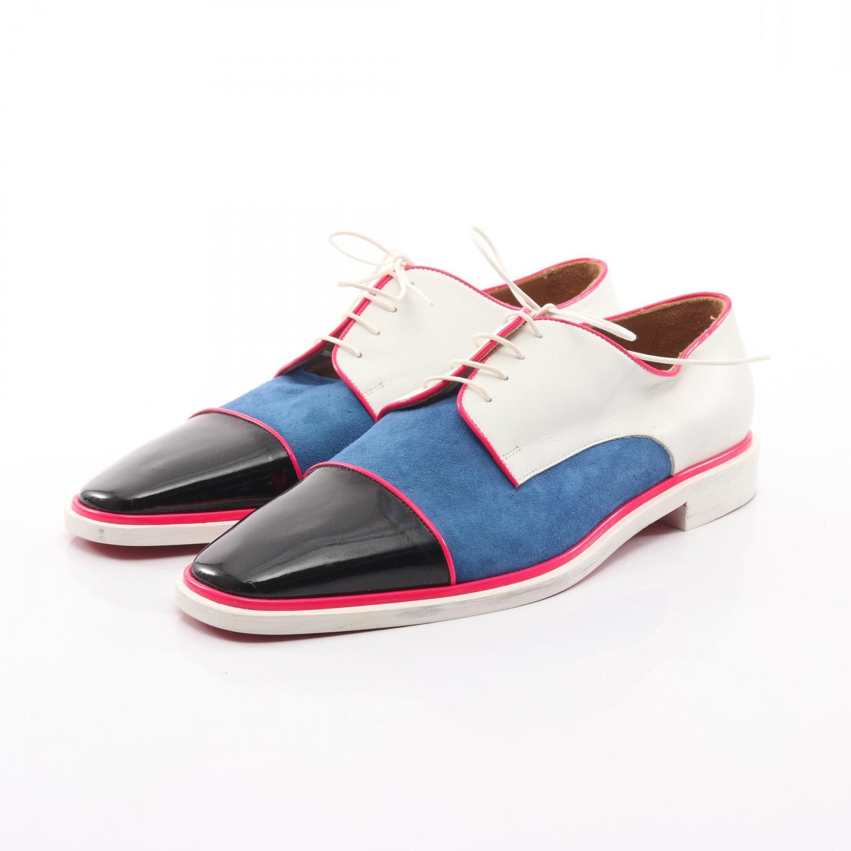 Christian Louboutin Christian Louboutin Christian Louboutin Leather Suede Patent Leather Derby Shoes Leather Shoes DUTY FREE for USA Size ONE SIZE - 1 Thumbnail