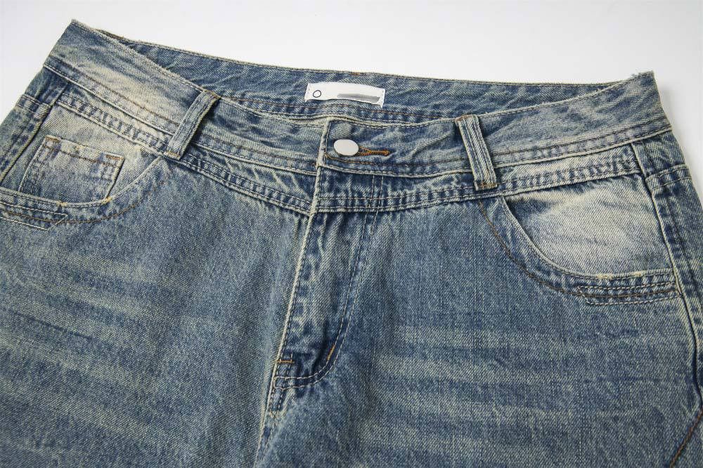 Japanese Brand × Jean Punk distressed men's casual washed loose flared jeans Size US 32 / EU 48 - 3 Thumbnail