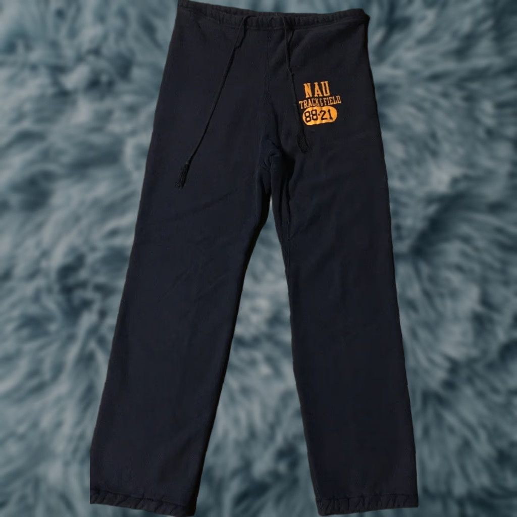 Champion VINTAGE Champion NAU Track Sweatpants L Navy Blue Reversible College USA 80s 90s Men Pants Bodied by Track & Field Theme Mens Size US 33 - 1 Thumbnail
