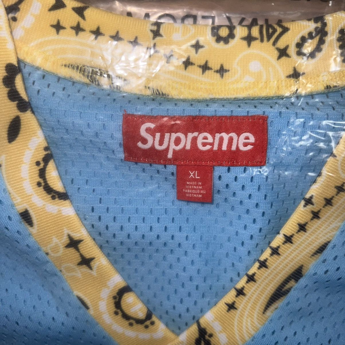 Supreme Supreme Bandana Football Jersey Blue Size: Extra Large Size US XL / EU 56 / 4 - 4 Thumbnail
