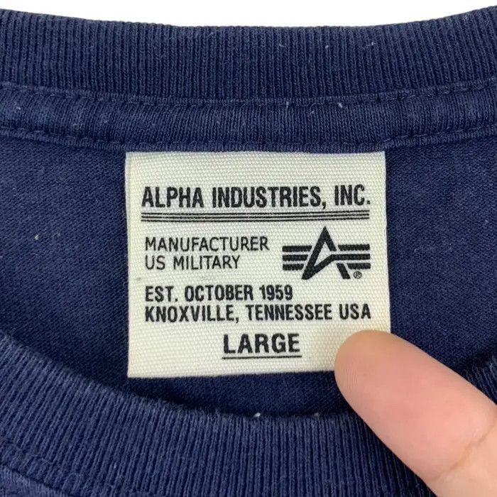 Alpha Industries Vintage ALPHA INDUSTRIES US Military Tee Shirt Size US L / EU 52-54 / 3 - 6 Thumbnail