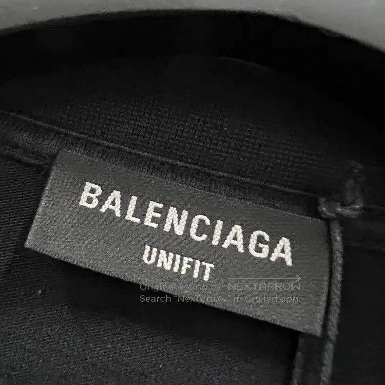 Balenciaga Balenciaga Black Distressed Letter Logo Long Sleeve Size US S / EU 44-46 / 1 - 4 Thumbnail