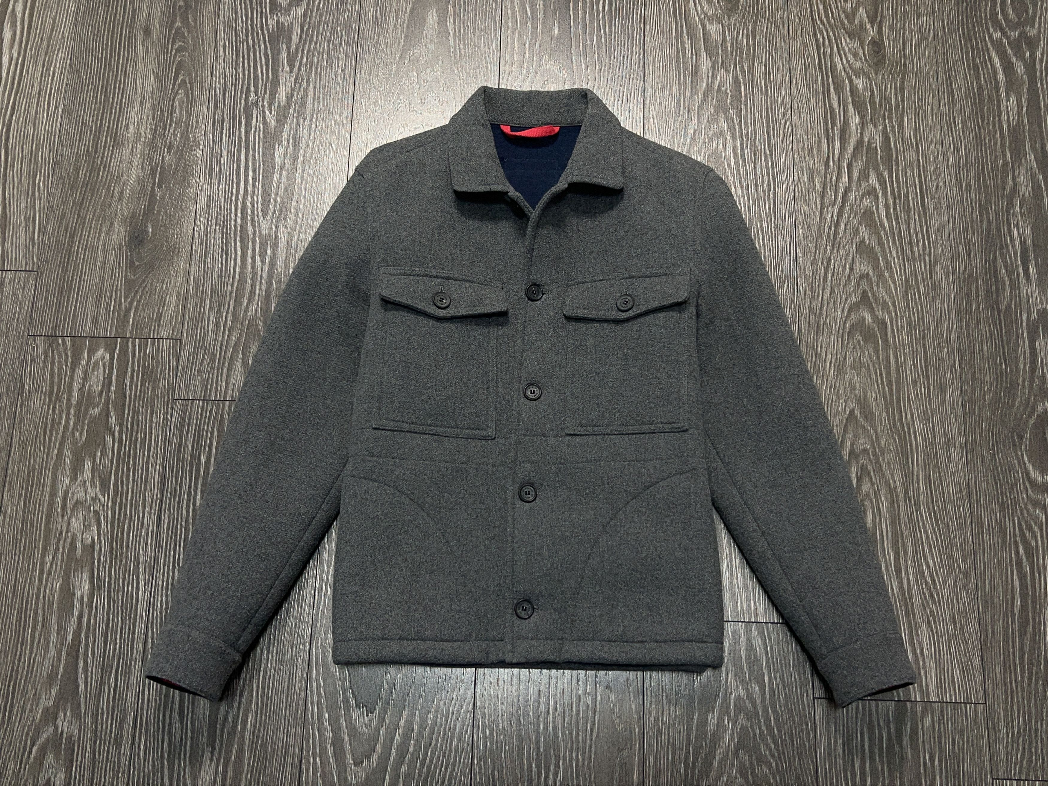 Gloverall x John Lewis Workwear Style Jacket Gray Multipocket Blazer Size US L / EU 52-54 / 3 - 2 Thumbnail