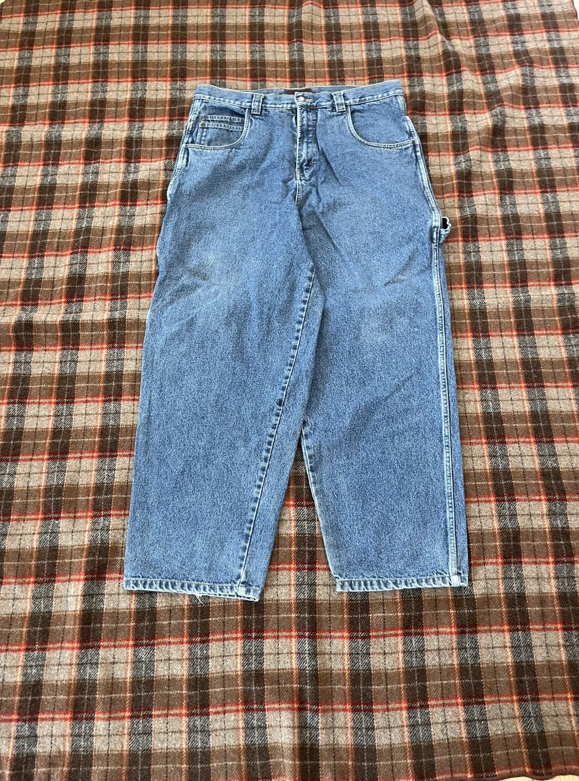 Other Vintage Y2K 2000’s Wide leg Baggy skater denim Jeans Size US 37 - 1 Thumbnail
