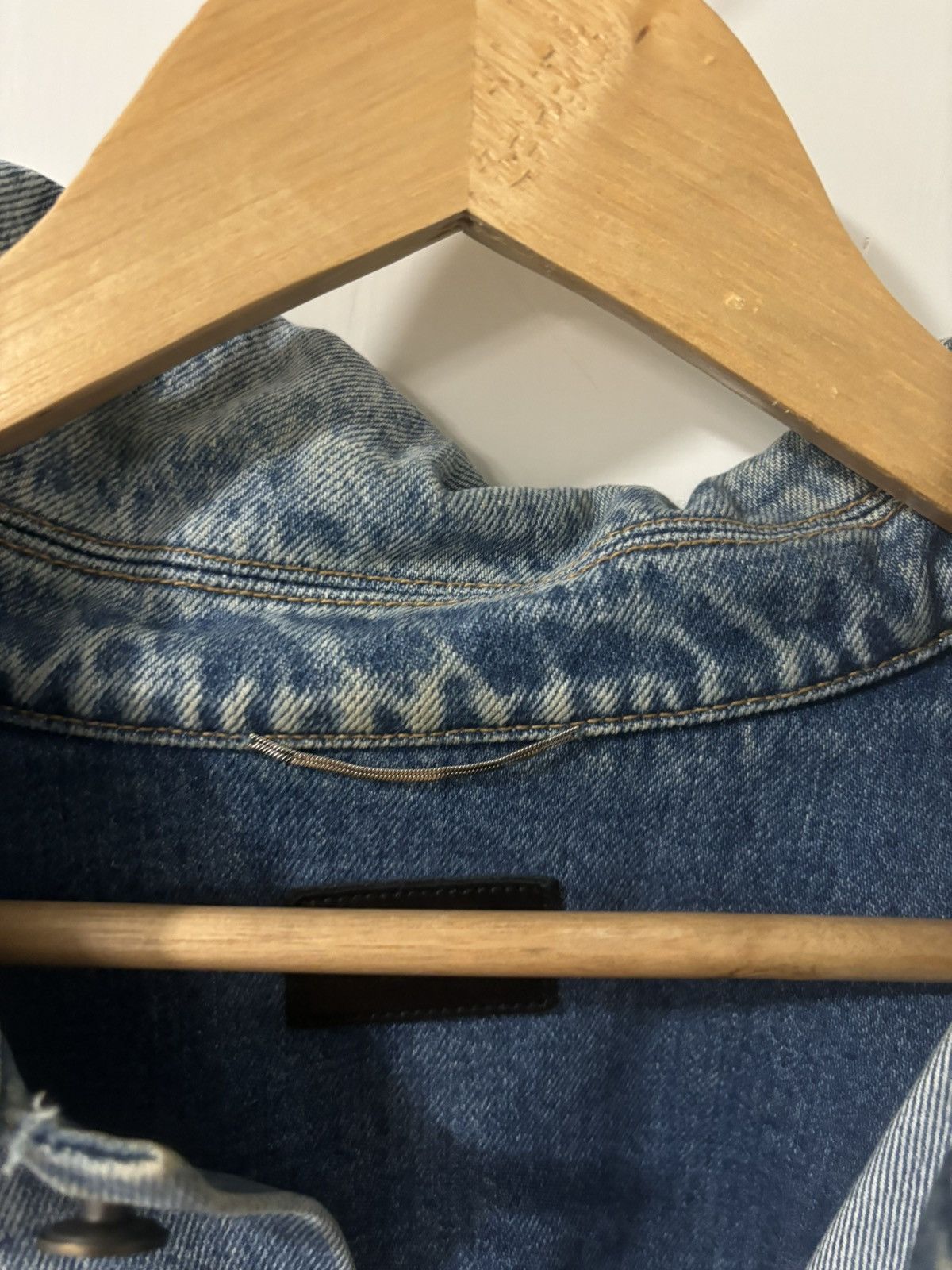 Saint Laurent Paris Saint Laurent Paris YSL Military Patch Blue Denim Jacket Size US XL / EU 56 / 4 - 3 Thumbnail