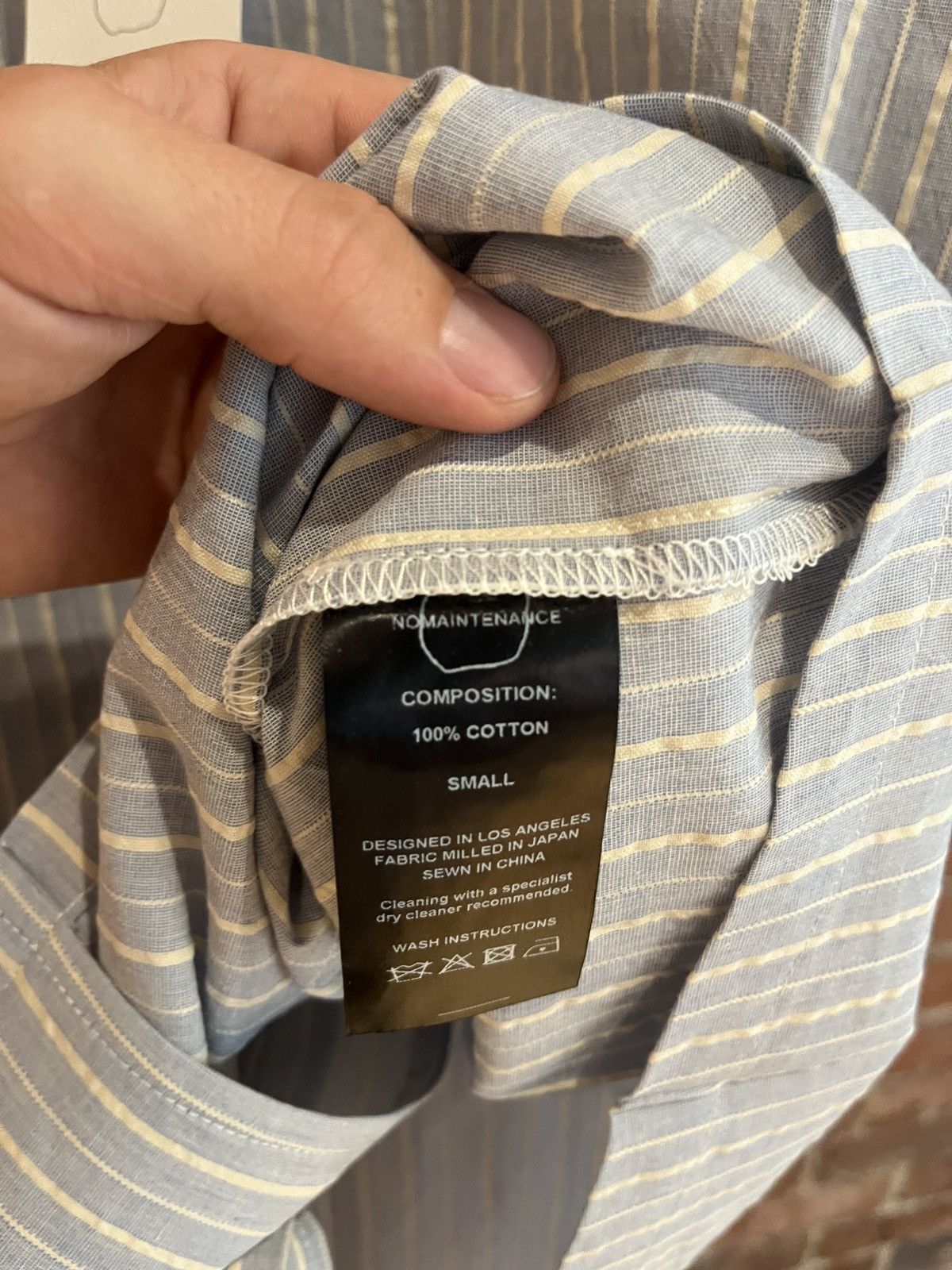 No Maintenance No Maintenance Stripe Dobby Camp Shirt Size US S / EU 44-46 / 1 - 4 Thumbnail