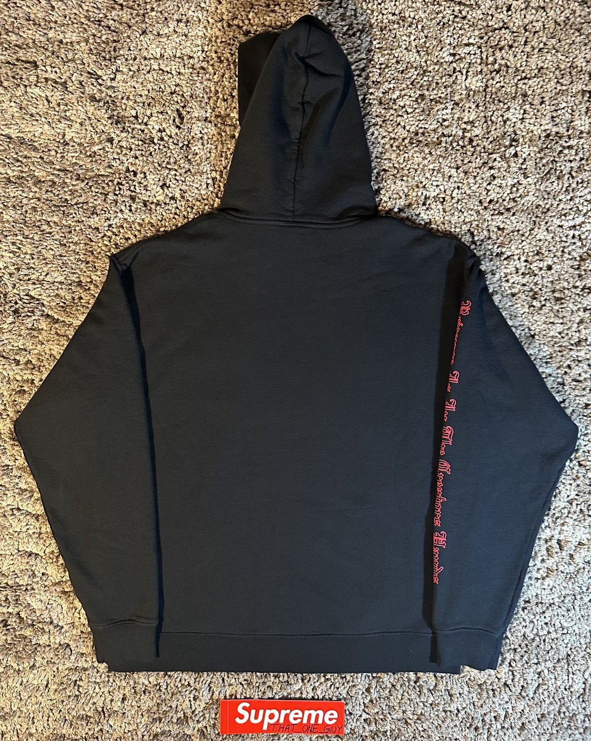 Designer × Hypebeast × Revenge Revenge ‘Bred’ Arch Logo Hoodie XL Size US XL / EU 56 / 4 - 7 Thumbnail