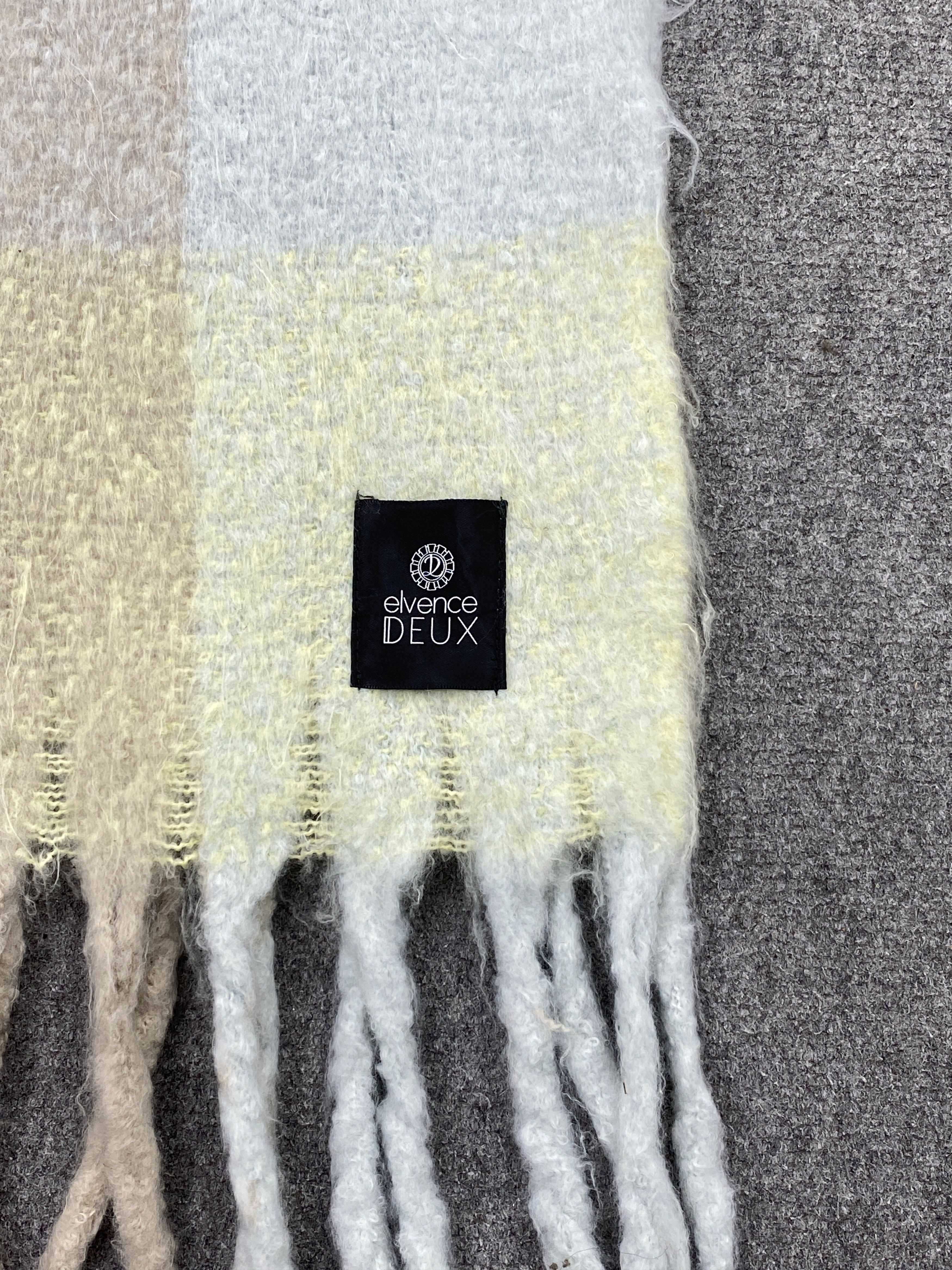 Vintage Elvence Deux Mohair Scarf / Muffler / Scarf - SC0020 Size ONE SIZE - 3 Thumbnail