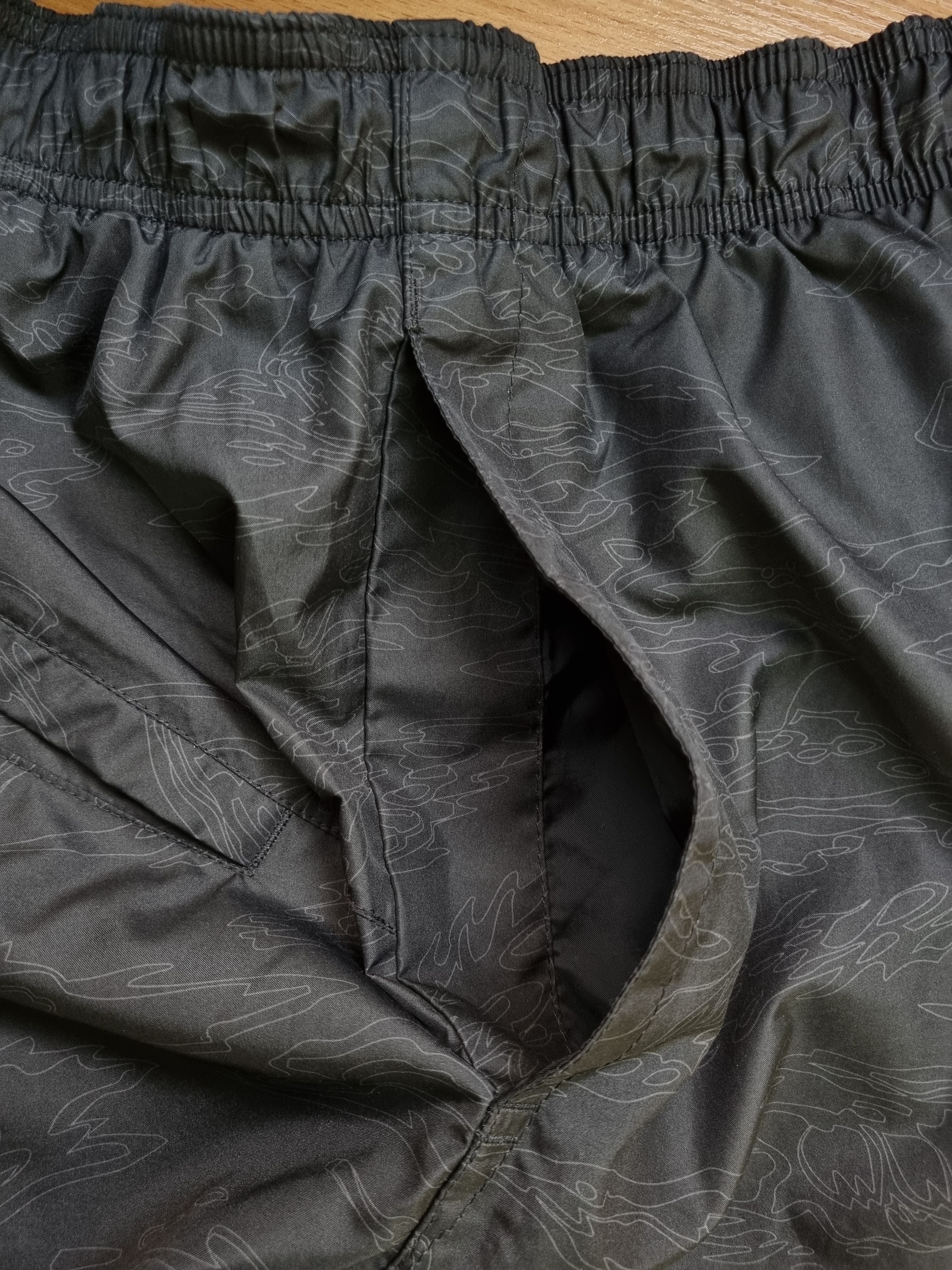 Nike × Vintage 90s Nike Abstract Lines Design Nylon Sport Pant Size US 31 - 17 Thumbnail