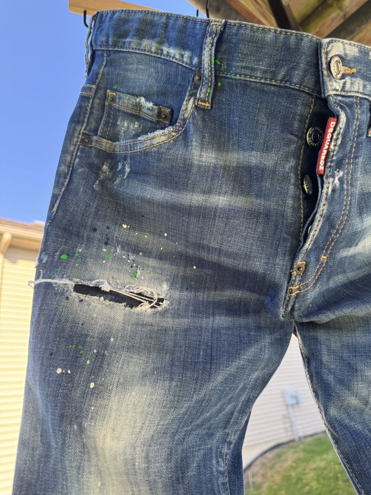 Dsquared2 Dsquared2 paint splatter skinny jeans size 32/32 Size US 32 / EU 48 - 2 Thumbnail