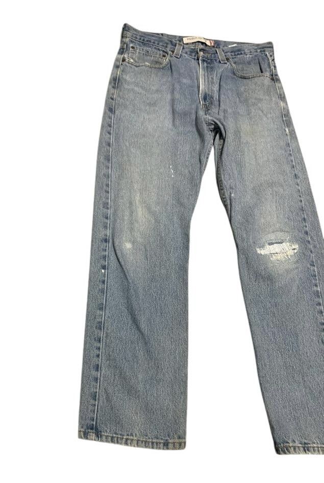 Levi's Vintage Levis 505 Regular Fit Faded Blue Jeans Distressed Size US 33 - 3 Thumbnail