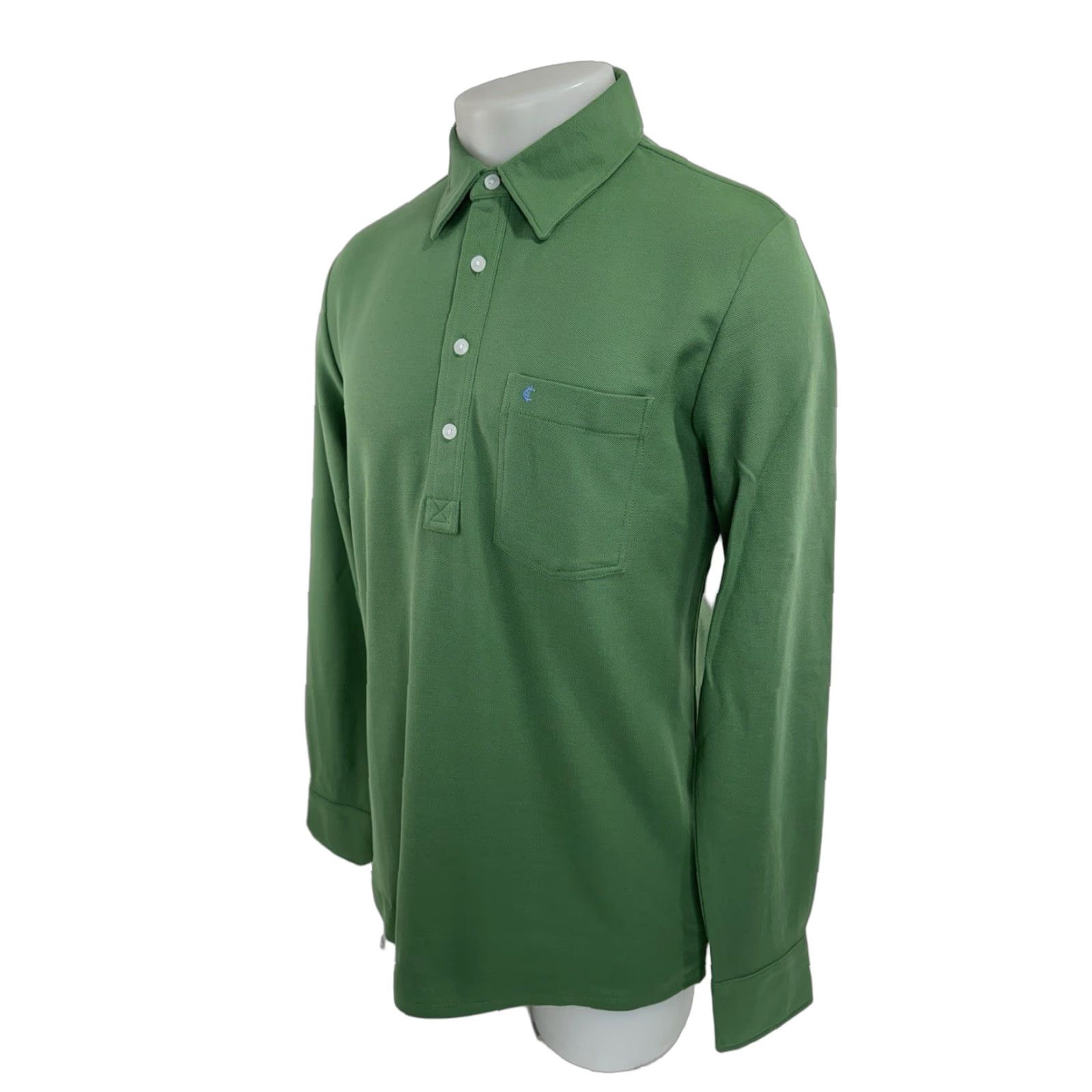 Vintage Criquet Polo Shirt Rugby logo Slim Knit Embroidered Pullover M Green Men Long Sleeve Nike Size US M / EU 48-50 / 2 - 1 Thumbnail