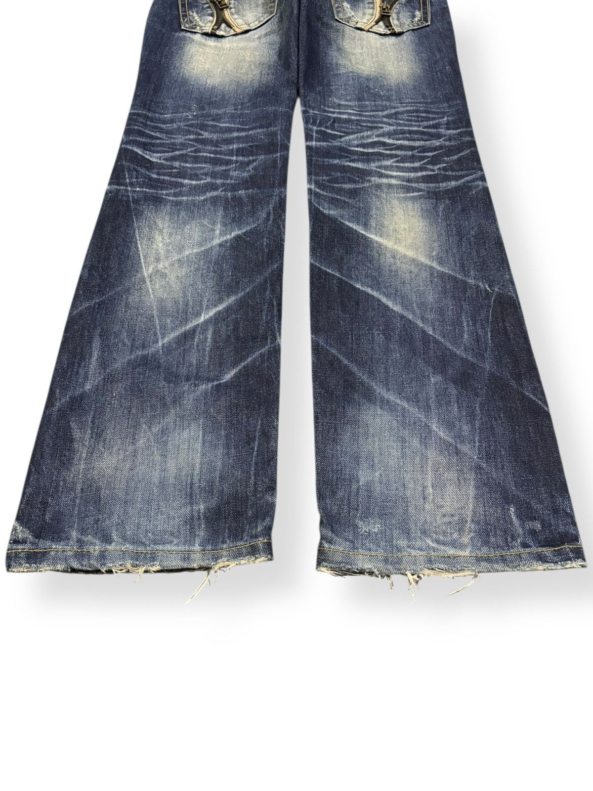If Six Was Nine Vintage Japanese Brand Lolita Whiskers Distressed Punk Jeans Size US 32 / EU 48 - 13 Thumbnail