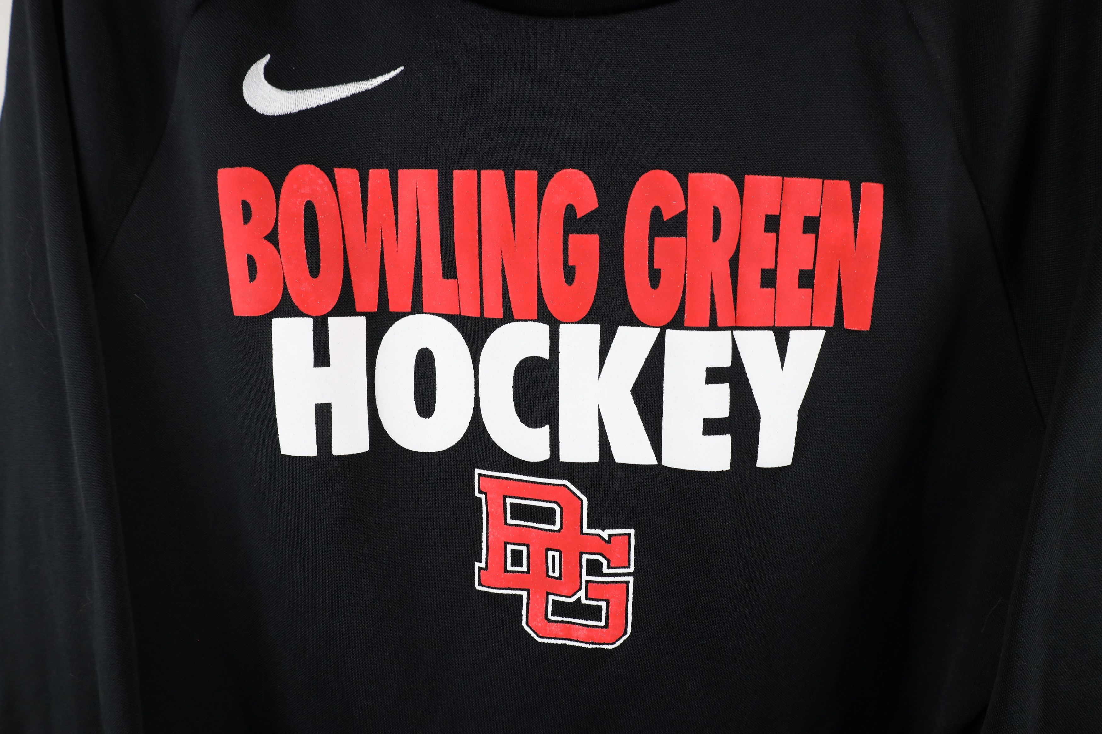 Nike × Vintage Nike Bowling Green State University Hockey Hoodie Black Size US M / EU 48-50 / 2 - 4 Thumbnail