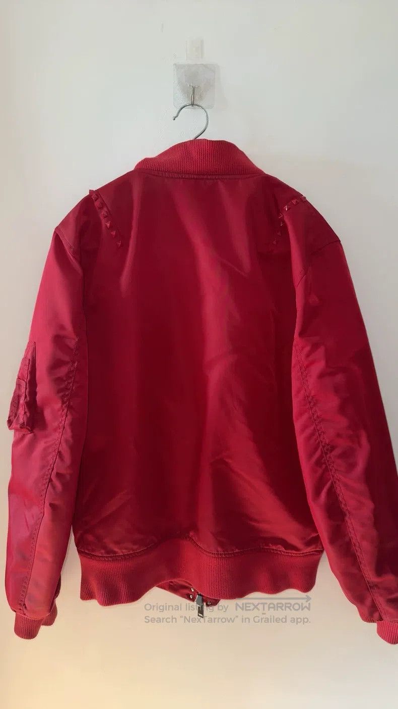 Valentino Valentino Red willow studded jacket Size L / US 10 / IT 46 - 3 Thumbnail