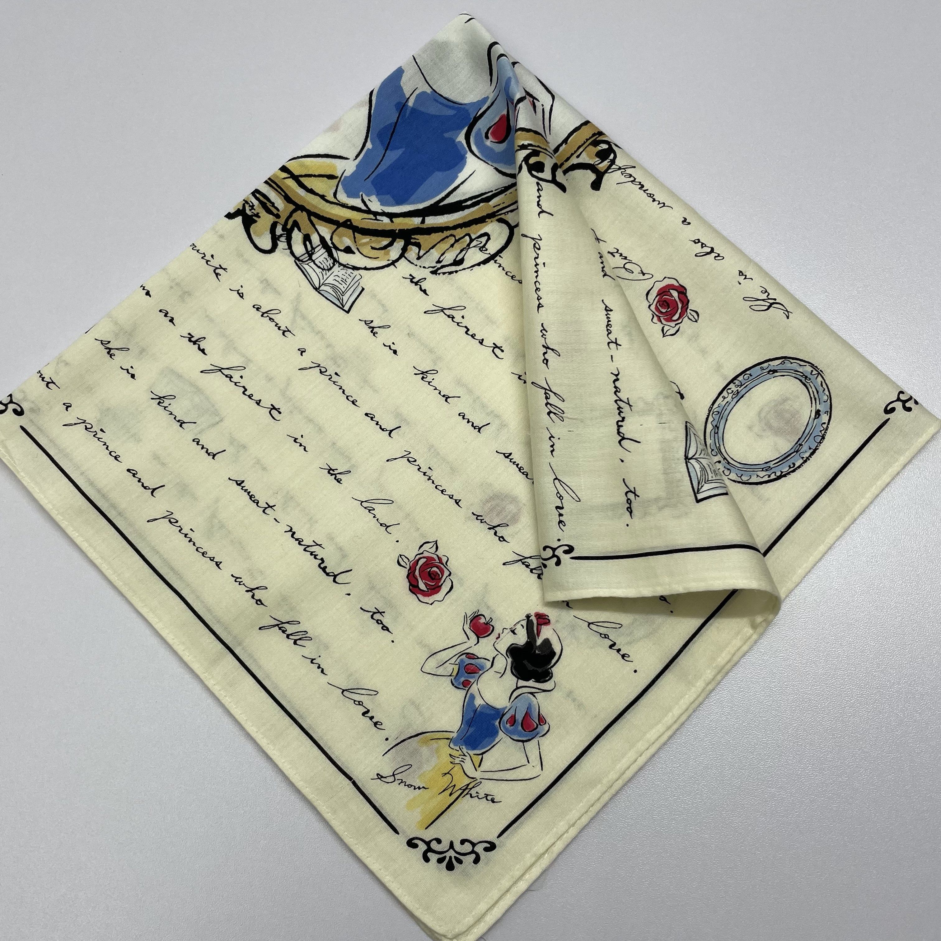 Disney × Vintage Vintage Snow White Handkerchief / Bandana - 4334 Size ONE SIZE - 7 Thumbnail