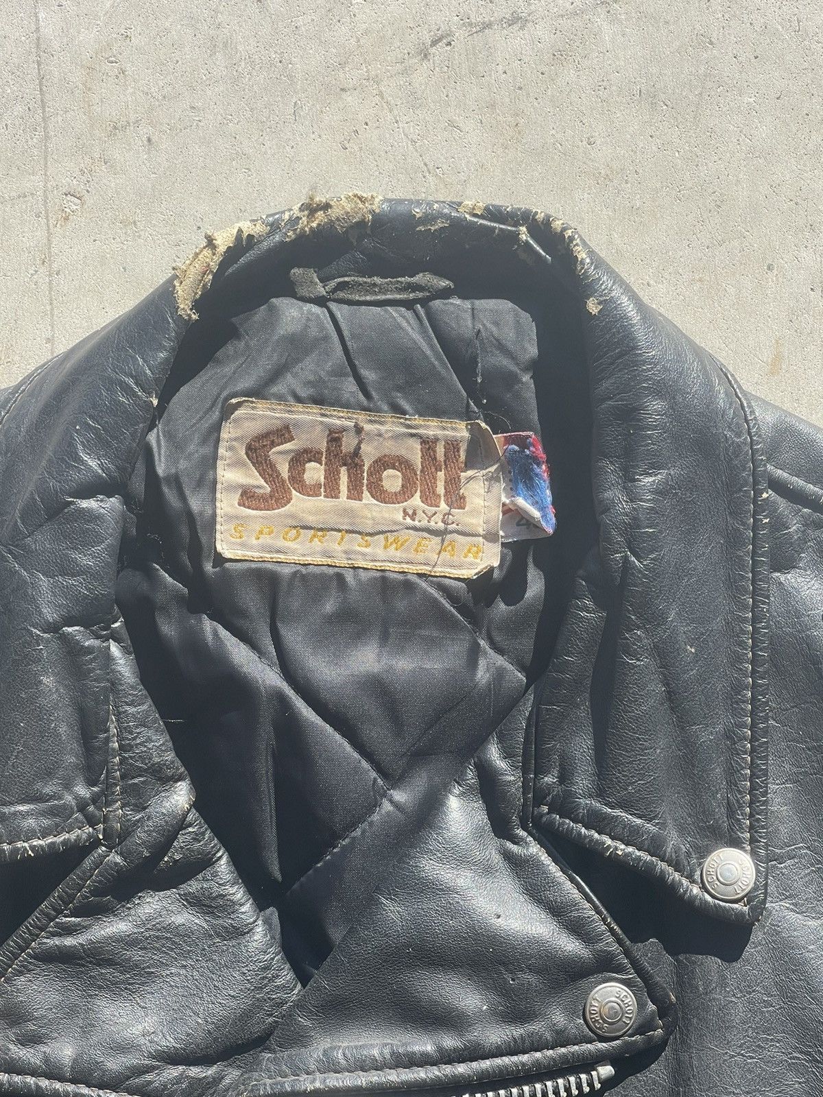 Schott 80s Schott Harley Davidson Leather Biker Jacket Size US L / EU 52-54 / 3 - 2 Thumbnail
