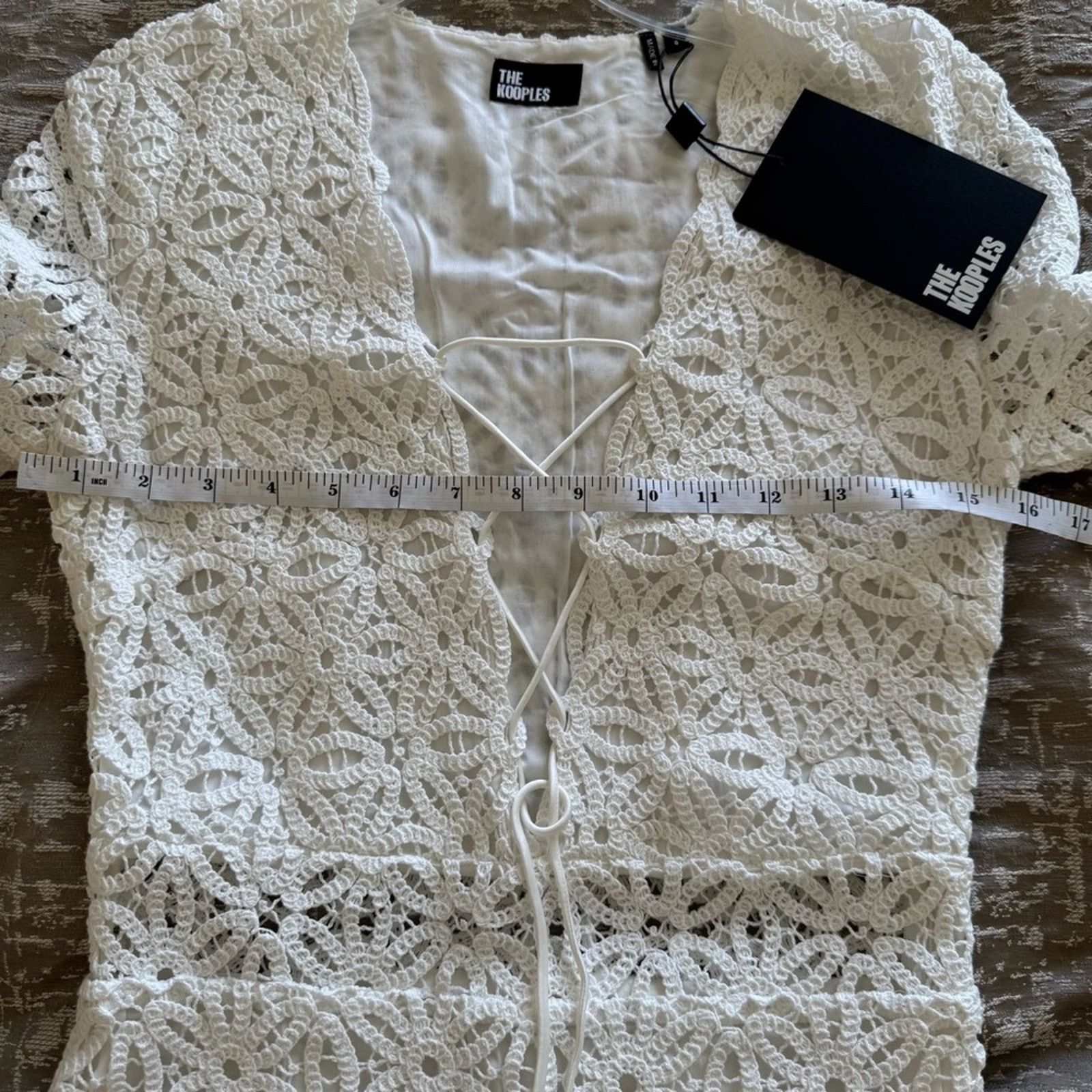 The Kooples NWT! The Kooples White Long Sleeve Crochet Dress, Size 0 Size XS / US 0-2 / IT 36-38 - 14 Thumbnail