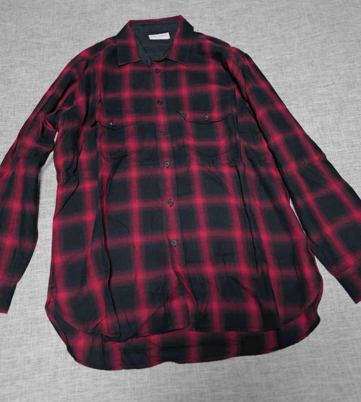Saint Laurent Paris Sz 43 Saint Laurent Paris 13Aw Runway OS Shirt Jacket Size US XL / EU 56 / 4 - 1 Thumbnail