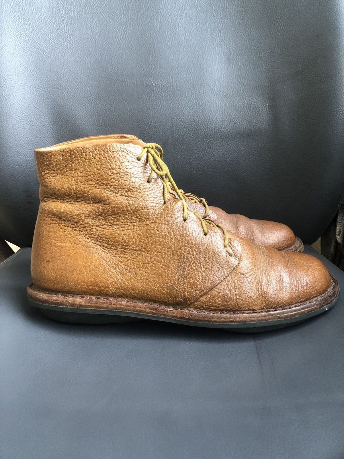 Trippen AaTrippen Brown Calfskin Leather Women’s Boots Size 41 Size US 9.5 / IT 39.5 - 3 Thumbnail