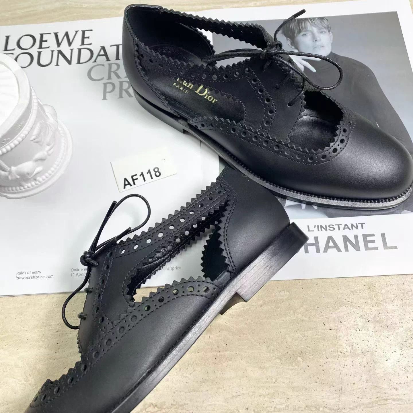 Dior Dior Teddy-D Black Leather Loafers 36D Unworn Size US 5 / IT 35 - 4 Thumbnail