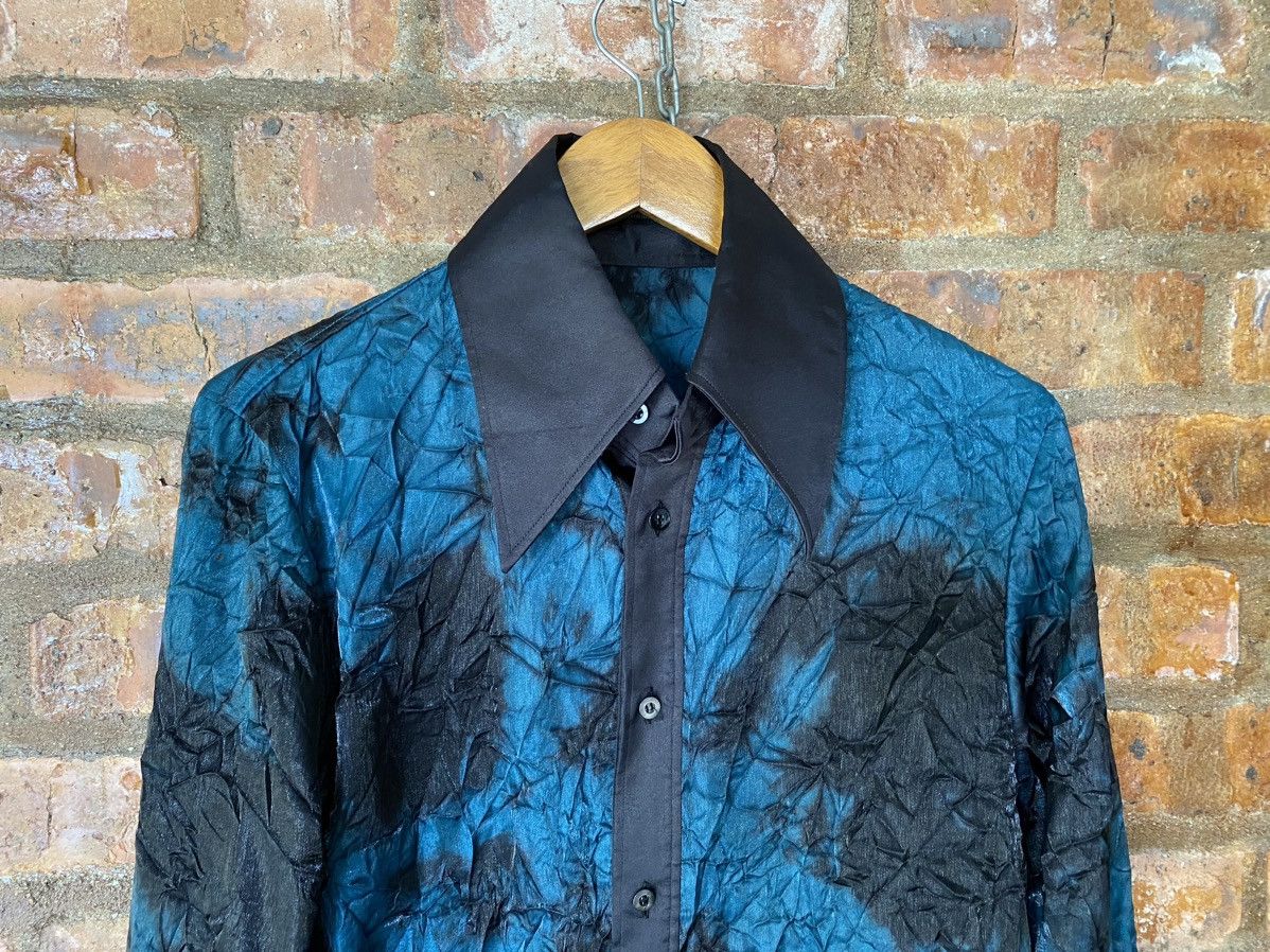 14th Addiction × 5351 POUR LES HOMMES × Japanese Brand 1990s Marble wrinkle vampire shirt Size US M / EU 48-50 / 2 - 3 Thumbnail