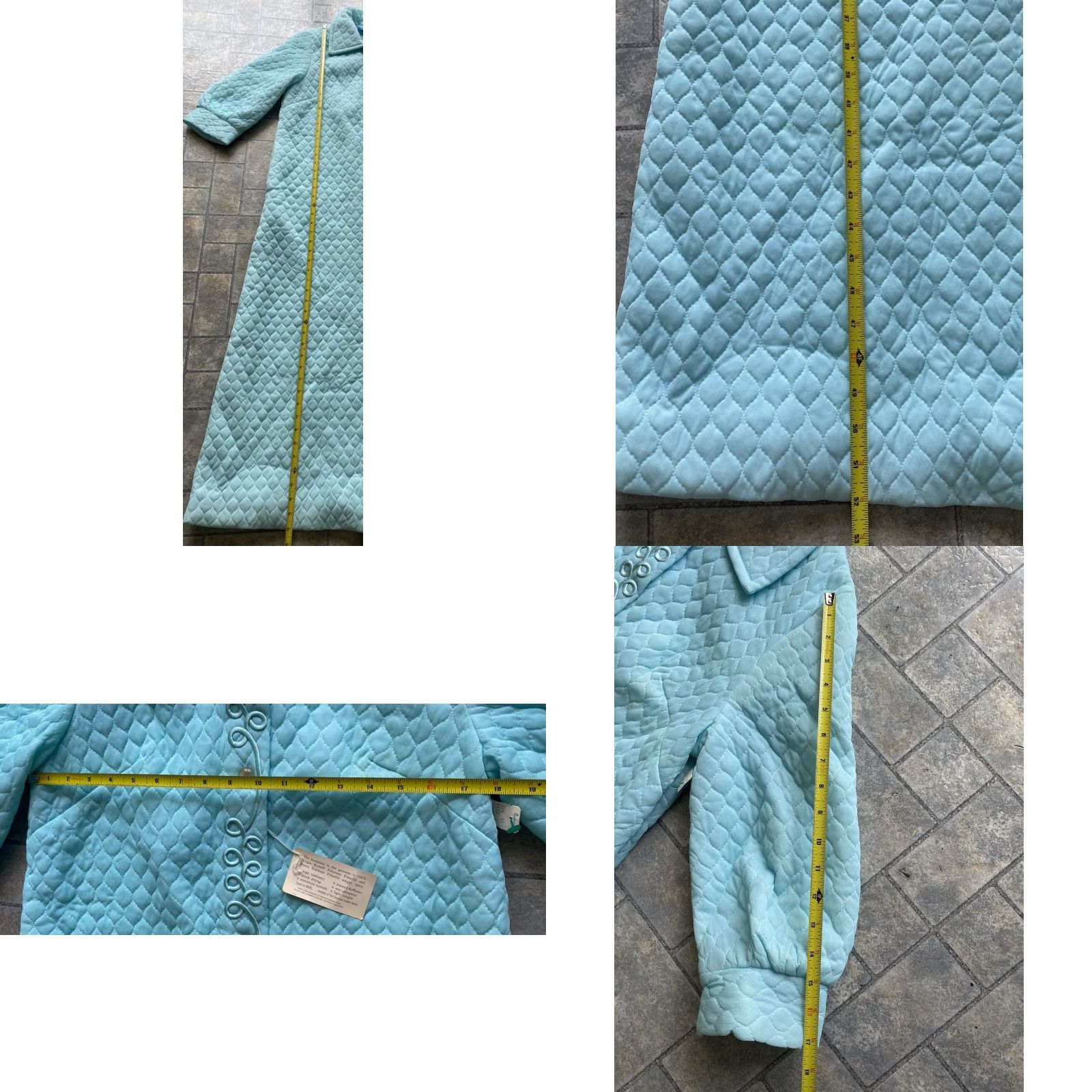 Vintage VINTAGE JC Penney Robe House Coat Blue Women’s 70s 80s Kodel Polyester NWT Size ONE SIZE - 9 Thumbnail