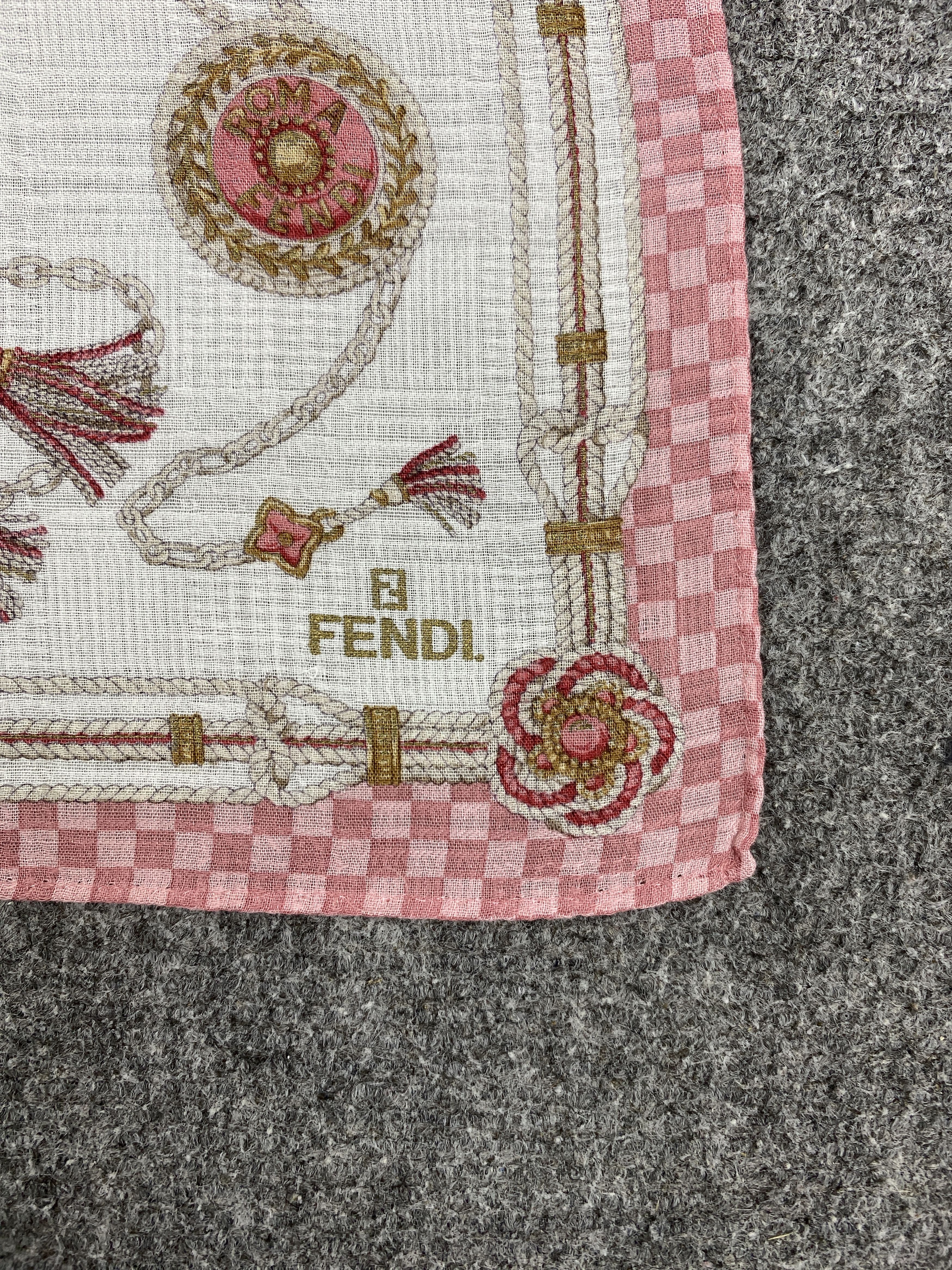Vintage Fendi Handkerchief / Bandana / Neckerchief HKC0515 Size ONE SIZE - 5 Thumbnail