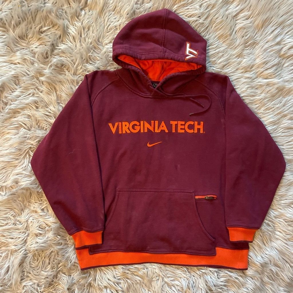 Nike Virginia tech Maroon Nike middle swoosh hoodie size S Size US S / EU 44-46 / 1 - 1 Thumbnail