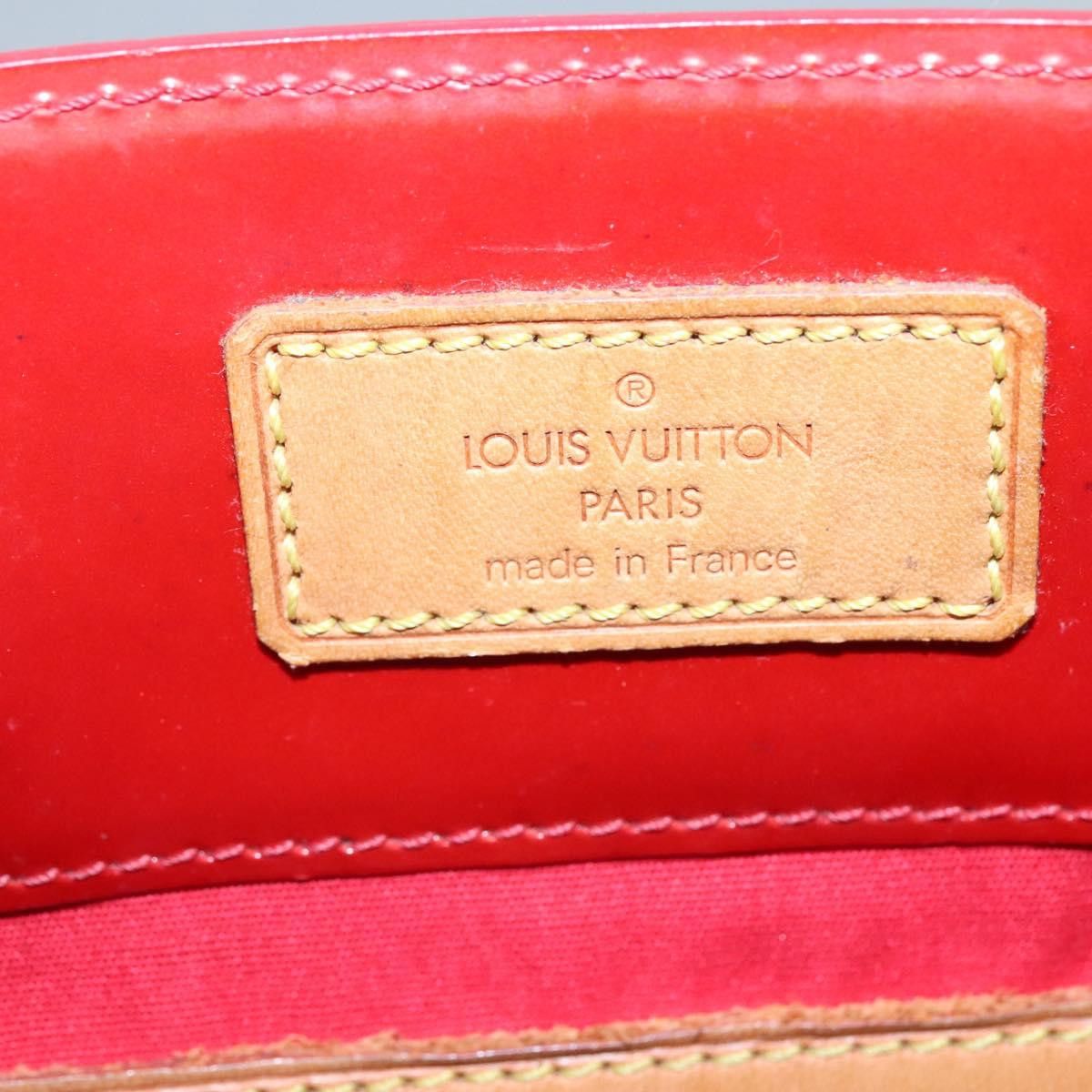 Louis Vuitton LOUIS VUITTON Monogram Vernis Reade MM Hand Bag Red Rouge Size ONE SIZE - 10 Thumbnail