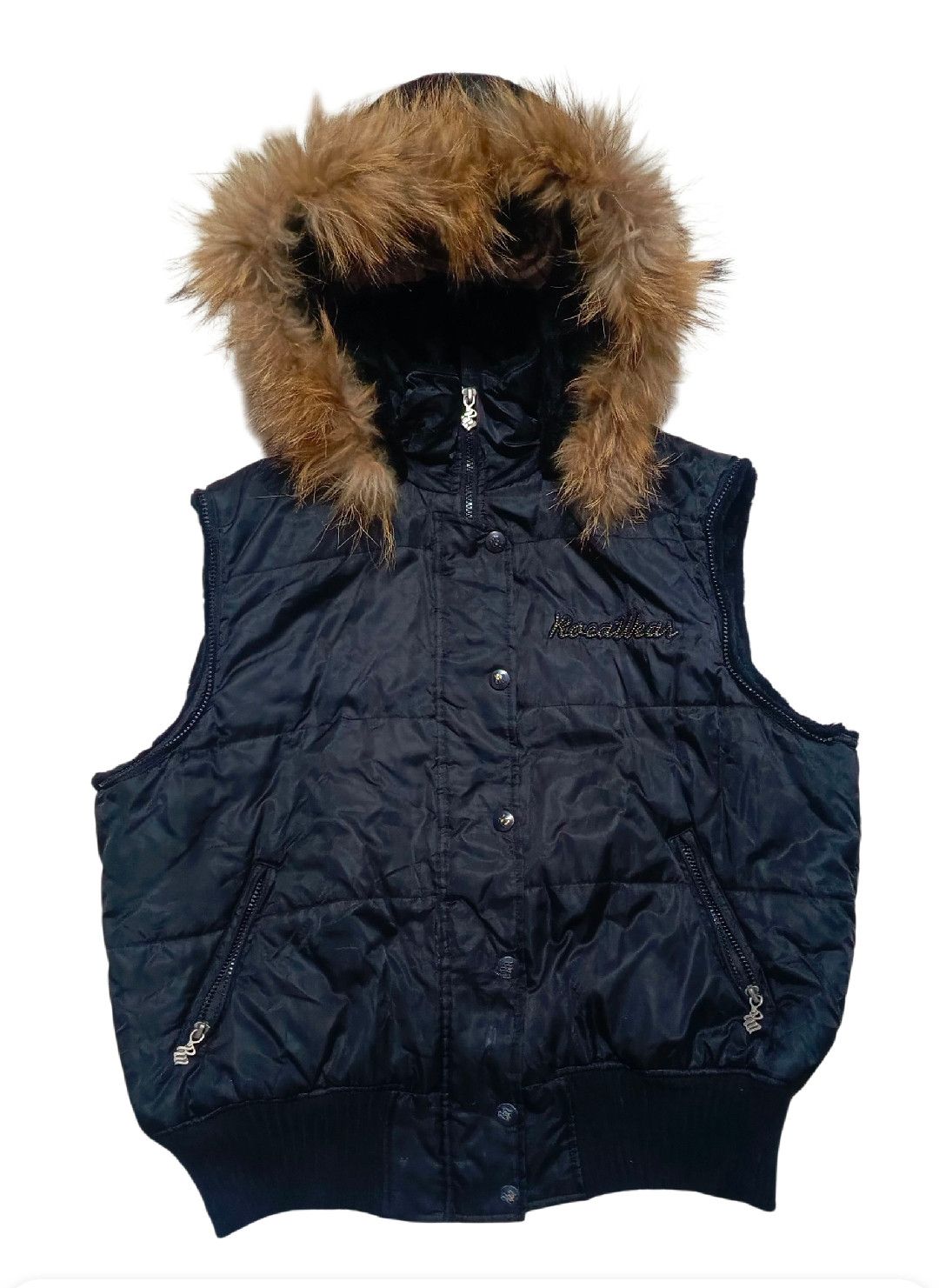 Rocawear Embroidery Fox Fur Hoodie Lgb Ifsixwasnine Style