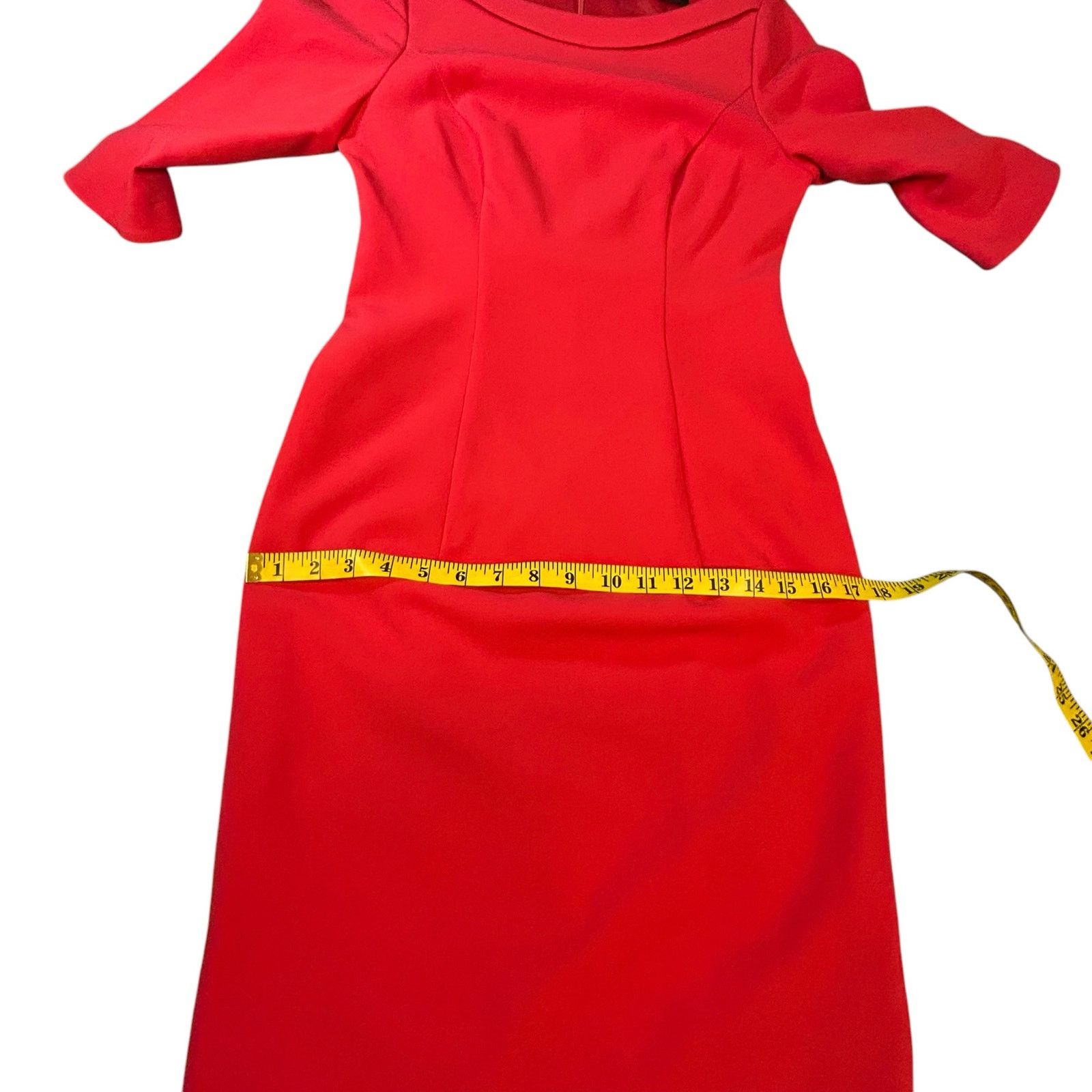 Black Halo Black Halo - Red Nuelle Petal Sleeve Dress - Size 2 Size XS / US 0-2 / IT 36-38 - 7 Thumbnail