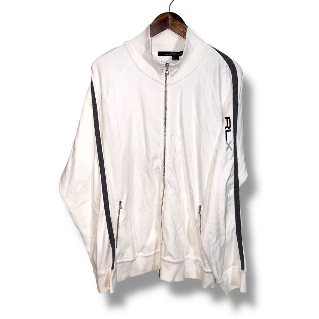 RLX Ralph Lauren White Ralph Lauren RLX Full Zip Performance Track Jacket XXL Size US XXL / EU 58 / 5 - 1 Thumbnail