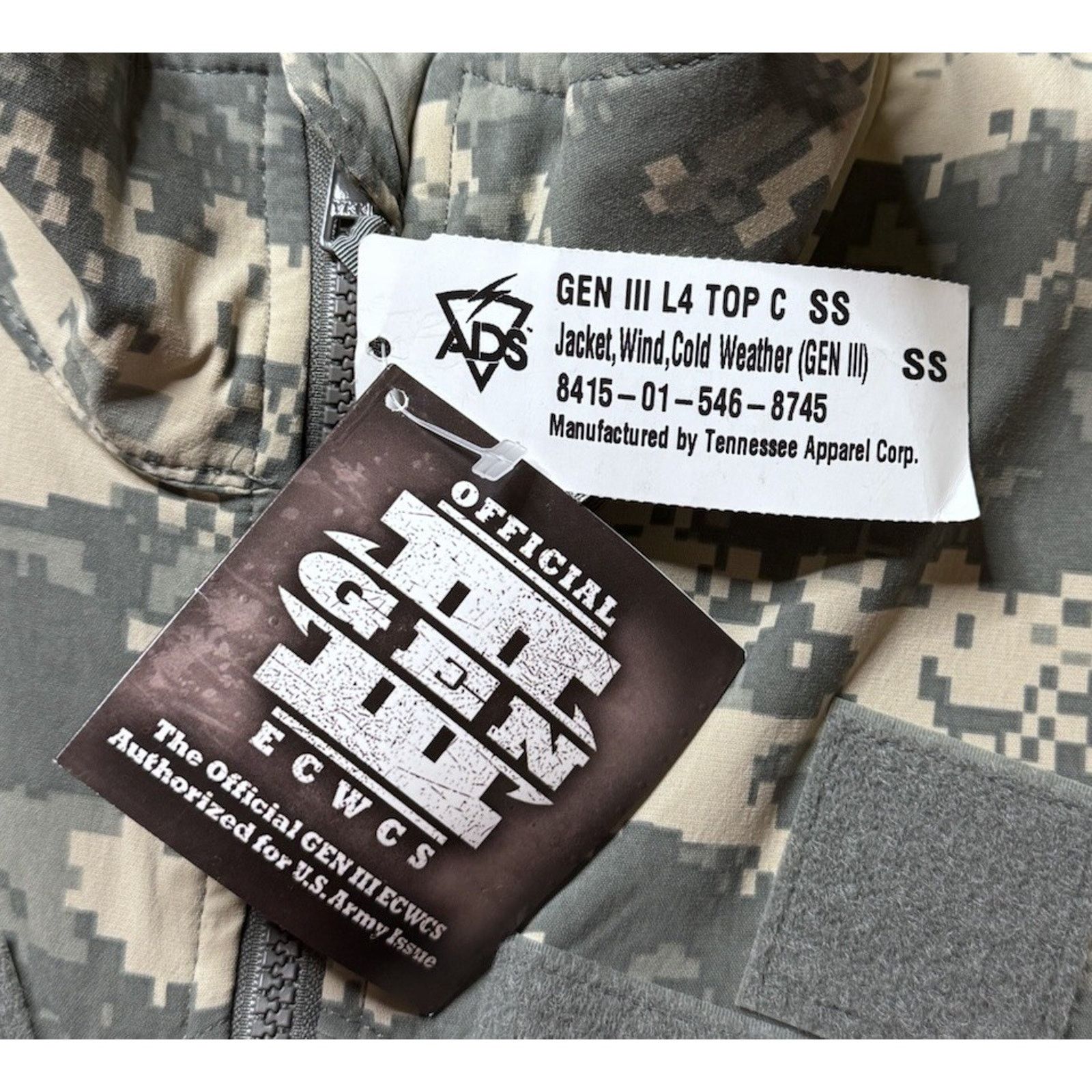 Other Jacket, Wind Cold (GEN III) Small NSN: 8415-01-546-8745 Size US S / EU 44-46 / 1 - 3 Thumbnail