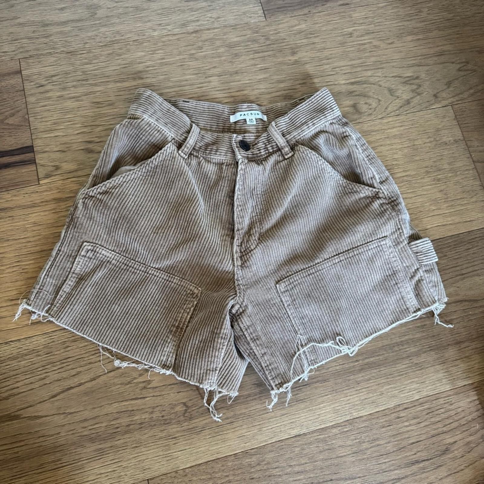 Pacsun PacSun Tan Cargo Shorts Casual Style-24 Size 24" / US 00 / IT 34 - 1 Thumbnail