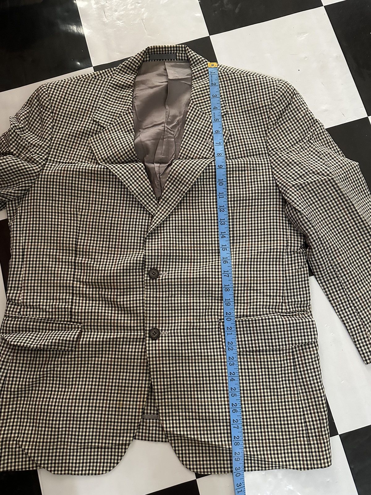 Burberry × Burberry Prorsum × Vintage Vintage Burberrys Blazer Shepherd Check Double Breast Suits Size 38R - 14 Thumbnail