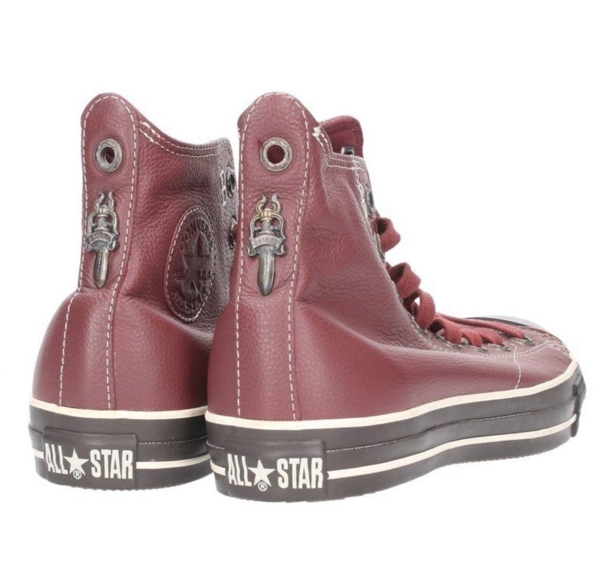 Chrome Hearts Chrome Hearts Converse Leather High- Cut Sneakers Size US 9.5 / EU 42-43 - 2 Thumbnail