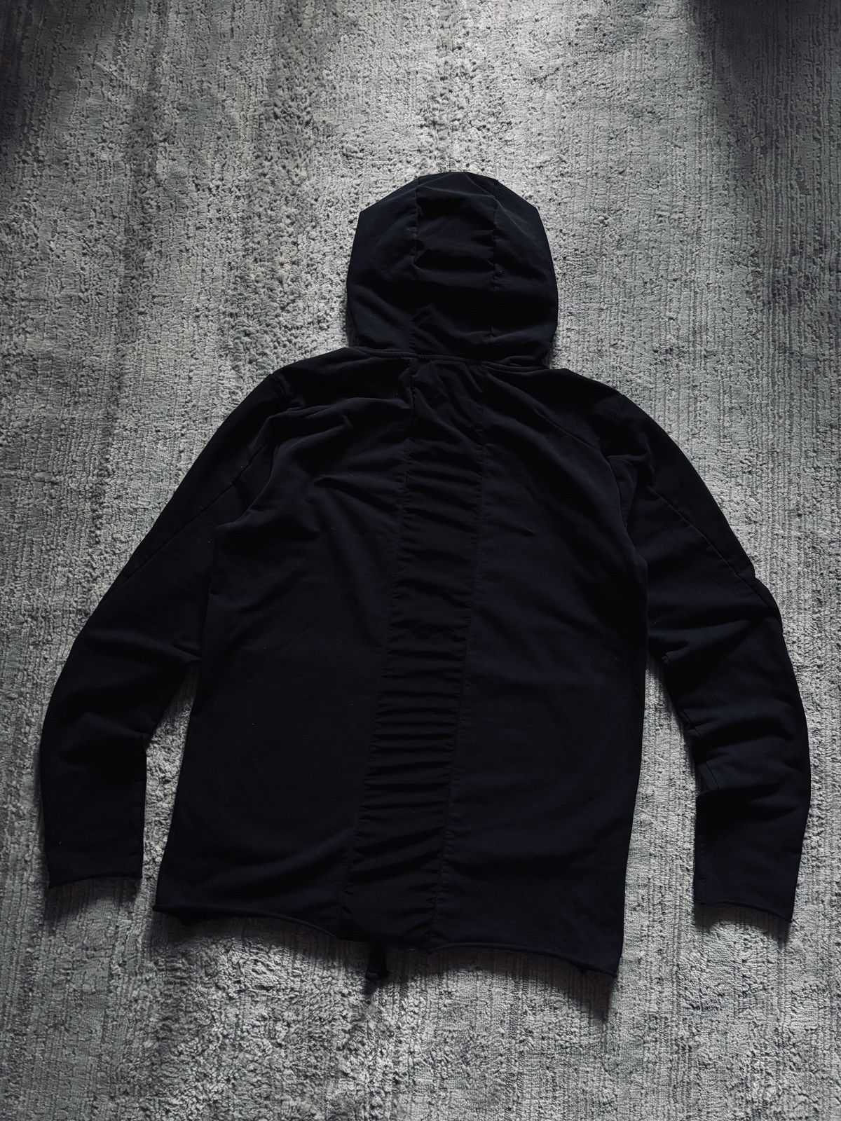 Thom Krom Thom Krom Asymemetric Avant-garde black zip up hoodie Size US L / EU 52-54 / 3 - 2 Thumbnail