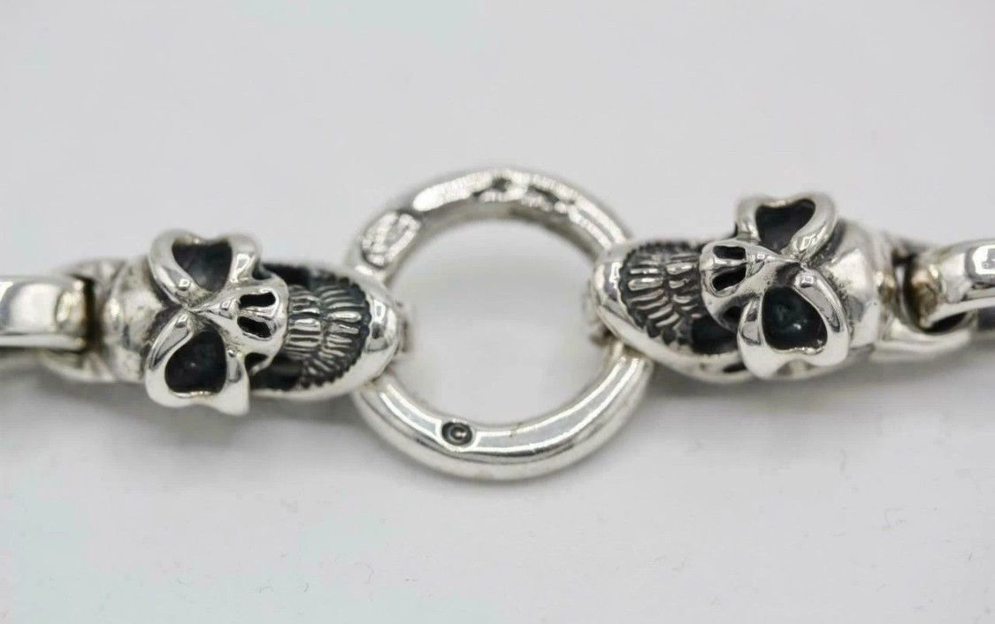 Other BWL Bill Wall Oval Link Skull Toggle Clasp Bracelet Size ONE SIZE - 5 Thumbnail