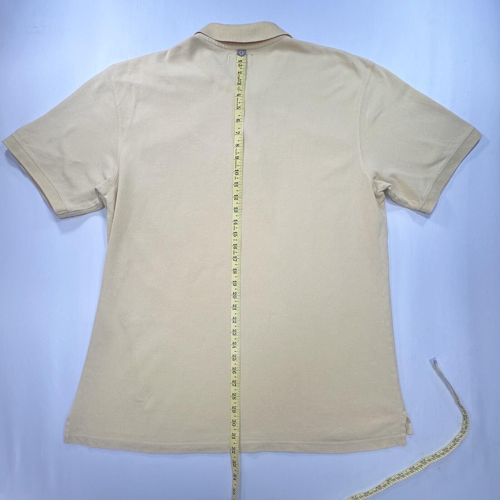 Abercrombie & Fitch Abercrombie Fitch 1/4 Button S/S Polo Shirt Yellow Mens XL Size US XL / EU 56 / 4 - 3 Thumbnail