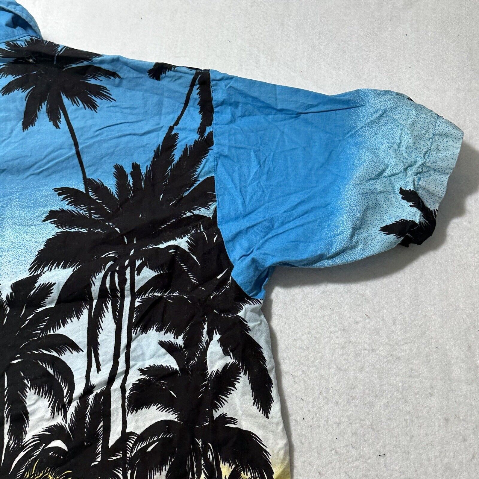 Vintage Dorsett XXL Hawaiian Palm Tree Sunset Button Up Shirt Size US XXL / EU 58 / 5 - 13 Thumbnail