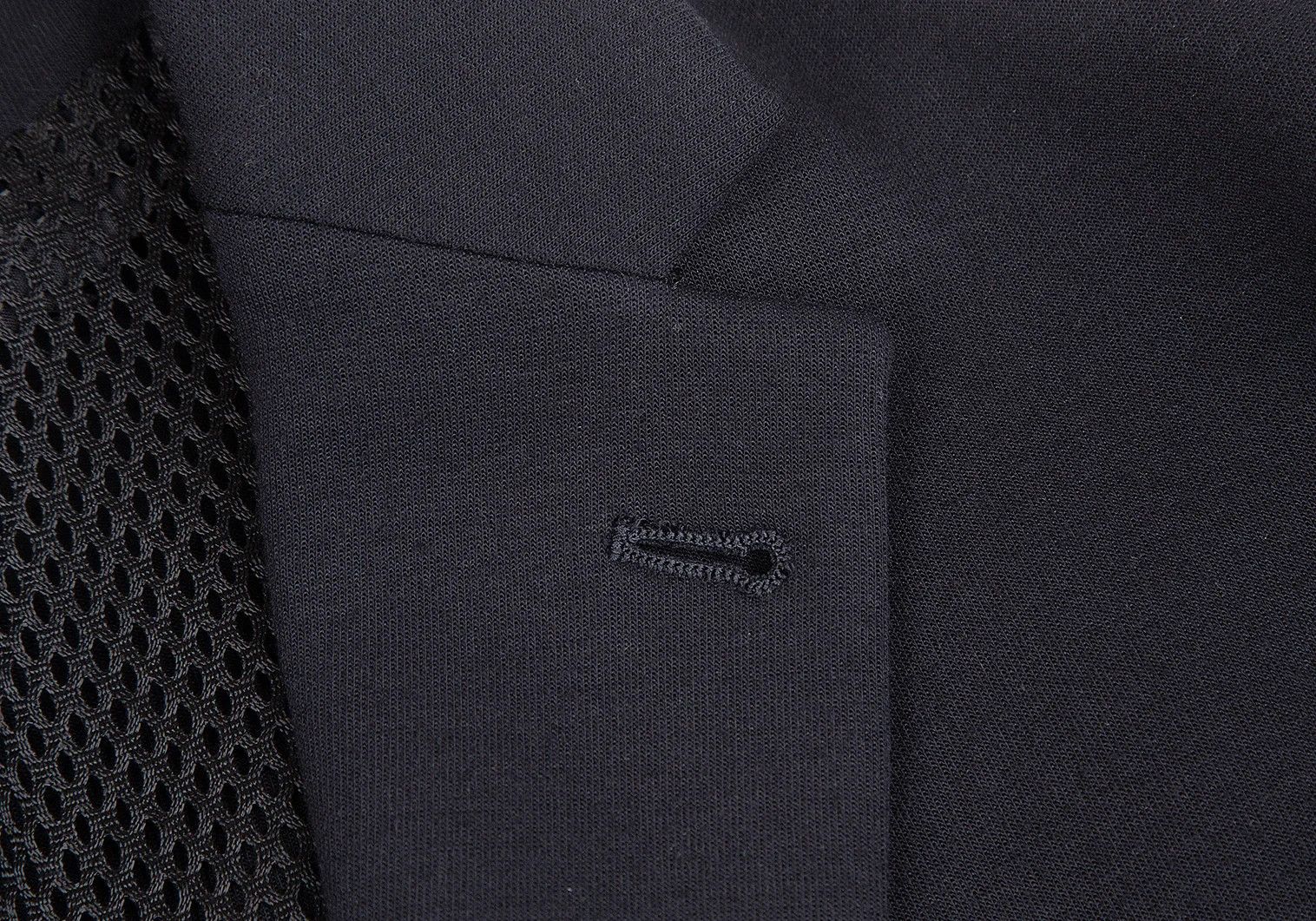 Emporio Armani Stretch Mesh Back Jacket in Dark Navy, Size 54 Size US L / EU 52-54 / 3 - 4 Thumbnail