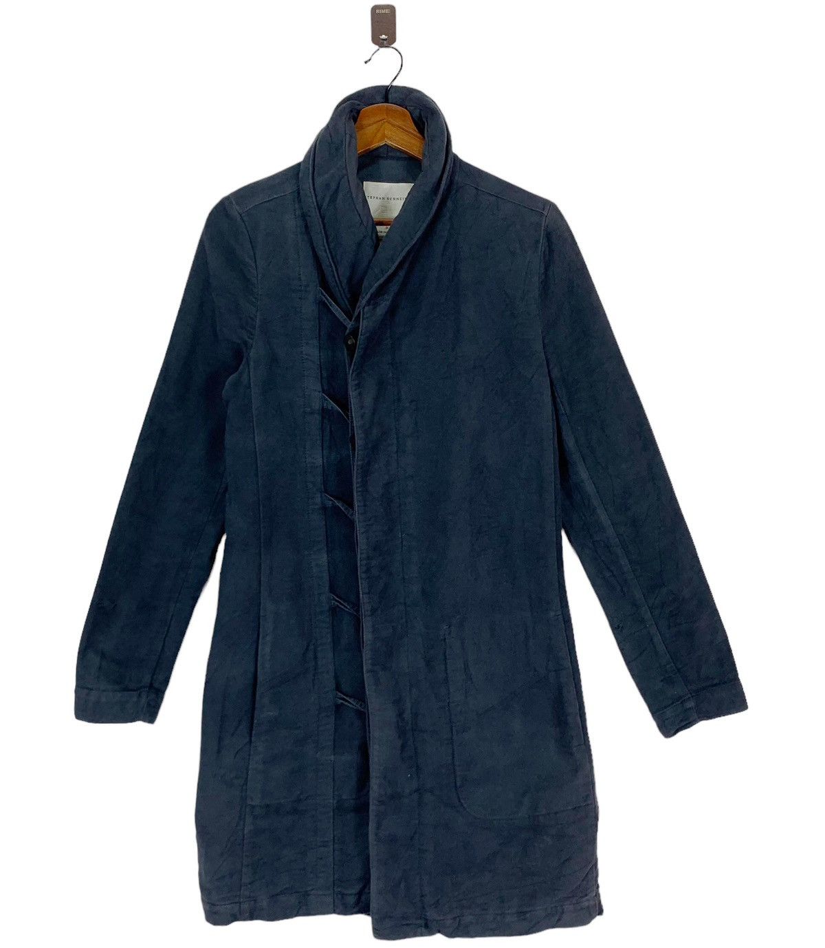 image of Stephan Schneider Vintage Stephen Schneider Toggle Button Coat in Dark Gray, Men's (Size XS)
