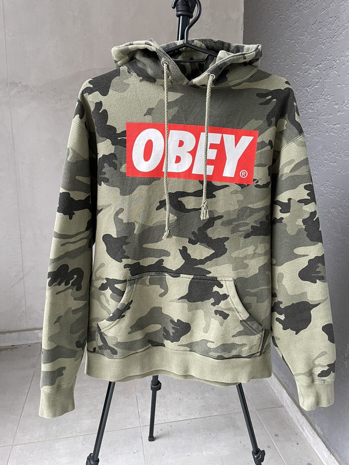 Obey Hoodie Military Sweatshirt