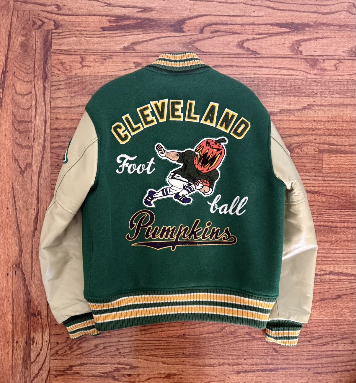 Whitesville Whitesville “Cleveland Pumpkins” Halloween Varsity Jacket Size US L / EU 52-54 / 3 - 2 Thumbnail